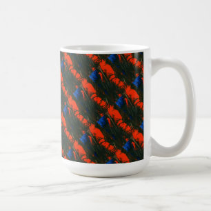 Mug "Feu de marais #5 Carrelé" Conception abstraite Mu