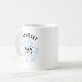 Mug Feu de neige amusant Flake Pun de neige (Devant gauche)