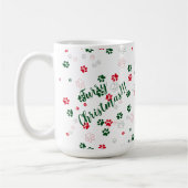Mug Feu de Noël de chien Paw (Gauche)