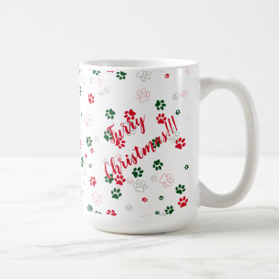Mug Feu de Noël de chien Paw