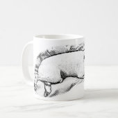Mug Feu de Terrier avec des boules de neige baisées (Devant gauche)