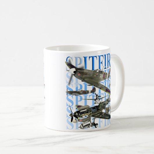 Mug feu d'épée de supermarine (Devant droit)