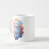 Mug Feu d'Imaginaire et chat de glace (Devant gauche)