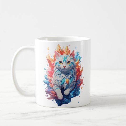Mug Feu d'Imaginaire et chat de glace (Gauche)