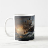 Mug Feu et mousse : Le vaisseau anglais de 1805 (Gauche)
