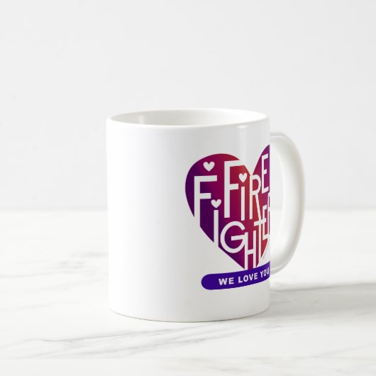 Mug Feu Fighters Nous Vous Aimons (Devant droit)