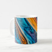 Mug Feu océanique électrique abstrait (Devant gauche)