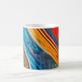 Mug Feu océanique électrique abstrait (Centre)