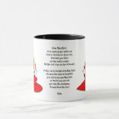 Mug Feu ou flamme et coeur avec citation Pentecôte (Centre)
