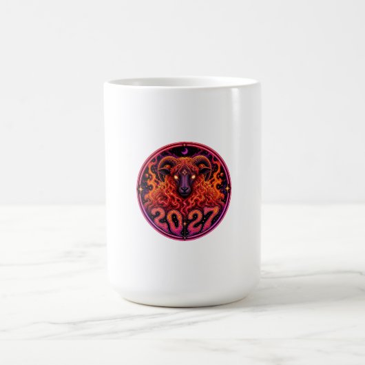 Mug Feu psychédélique Bélier Bélier (Centre)