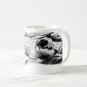 Mug Feu Terrier sur couverture hivernale (Devant droit)