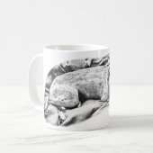 Mug Feu Terrier sur couverture hivernale (Devant gauche)