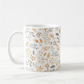 Mug Feuillage aquarelle automnale festive initiale (Gauche)