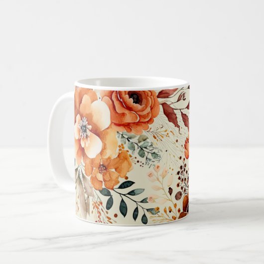 Mug Feuillage automnal botanique (Devant gauche)