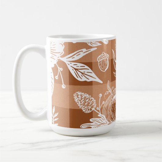 Mug Feuillage Automne Fleurs Automnes & Citrouille Ora (Gauche)