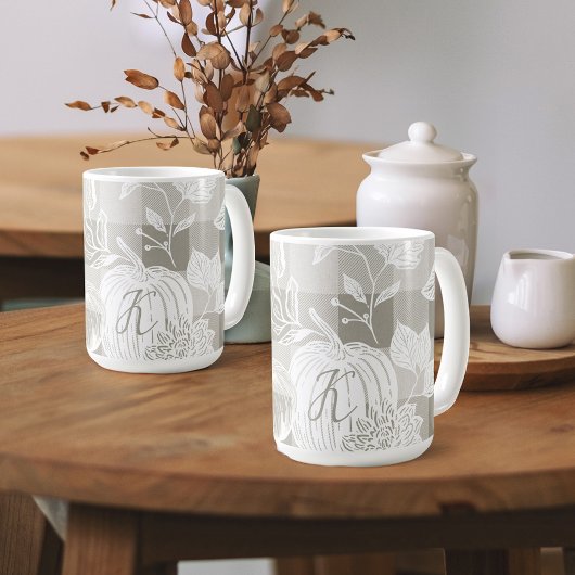 Mug Feuillage d'automne Fleurs d'automne et Citrouille
