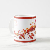 Mug Feuillage d'automne moderne (Devant gauche)