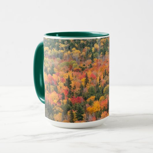 Mug Feuillage d'automne | Péninsule de Keweenaw, Michi (Devant gauche)