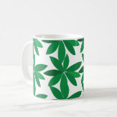 Mug Feuillage de feuilles vertes (Devant gauche)