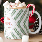 Mug Feuillage de vacances Quadrant Blanc et Vert