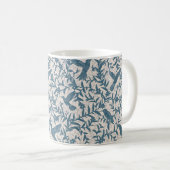 Mug Feuillage des colibris bleu blanc (Devant droit)