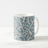 Mug Feuillage des colibris bleu blanc (Devant droit)