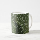 Mug Feuillage Feuille vert (Devant droit)