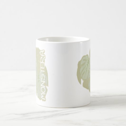 Mug Feuillage Monstera en vert tendre (Centre)