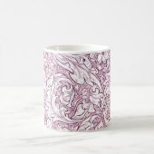 Mug Feuillage orné rose rose (Centre)