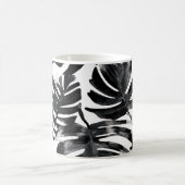 Mug 🖤 Feuillage Tropical Noir et Blanc 🌿 (Centre)