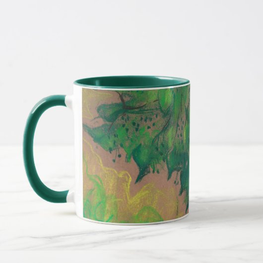 Mug Feuillage vert (Gauche)