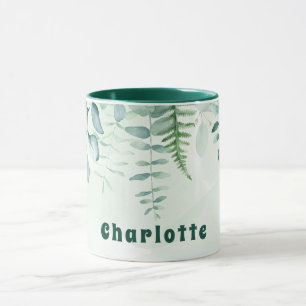 Mug Feuillage vert Eucalyptus nom vert