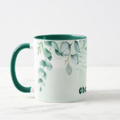 Mug Feuillage vert Eucalyptus nom vert (Gauche)