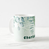 Mug Feuillage vert Eucalyptus nom vert (Devant gauche)