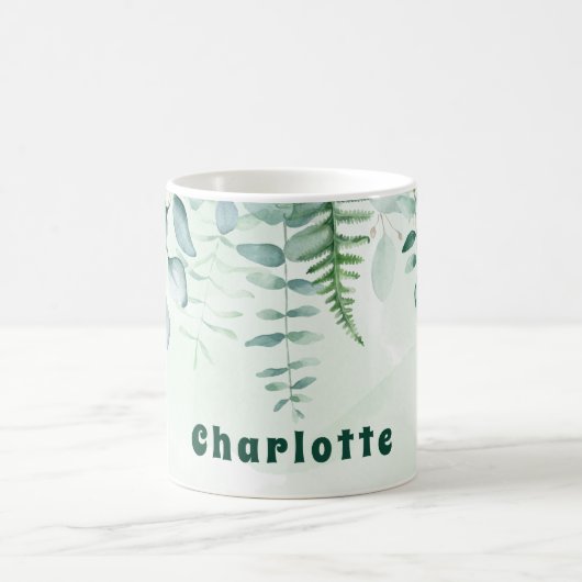 Mug Feuillage vert Eucalyptus nom vert (Centre)
