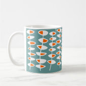 Mug Feuille alternative - Blanc et orange sur vert 669 (Gauche)