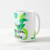 Mug Feuille botanique moderne (Devant droit)