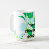 Mug Feuille botanique moderne (Devant gauche)