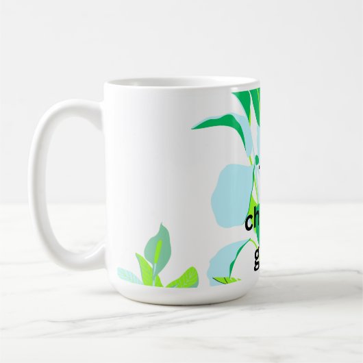 Mug Feuille botanique moderne (Gauche)