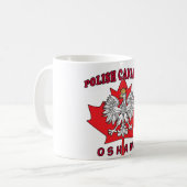 Mug Feuille canadienne polonaise d'Oshawa (Devant gauche)