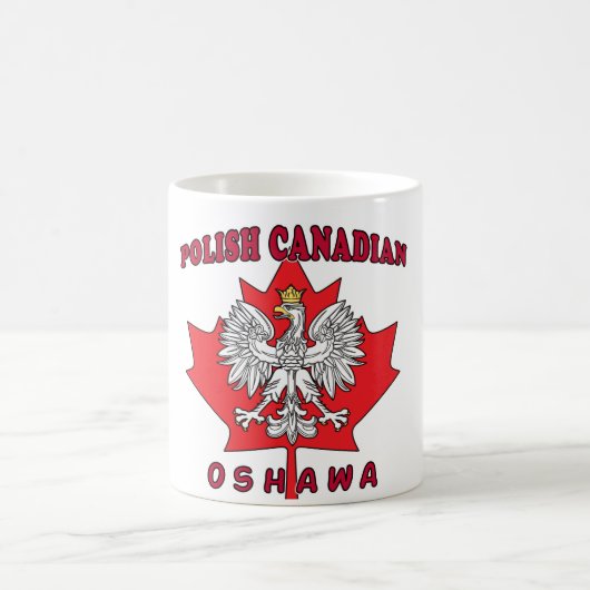 Mug Feuille canadienne polonaise d'Oshawa (Centre)