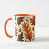 Mug feuille/citrouille/cavernes Automne (Gauche)
