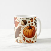 Mug feuille/citrouille/cavernes Automne (Devant droit)