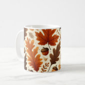Mug feuille/citrouille/cavernes Automne (Devant gauche)