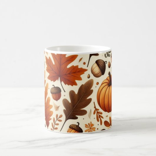 Mug feuille/citrouille/cavernes Automne (Centre)