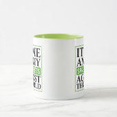 Mug Feuille comptable Drôle Drôle Dire café (Centre)