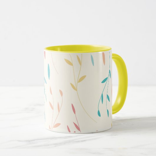 Mug feuille d'arbre (Devant droit)