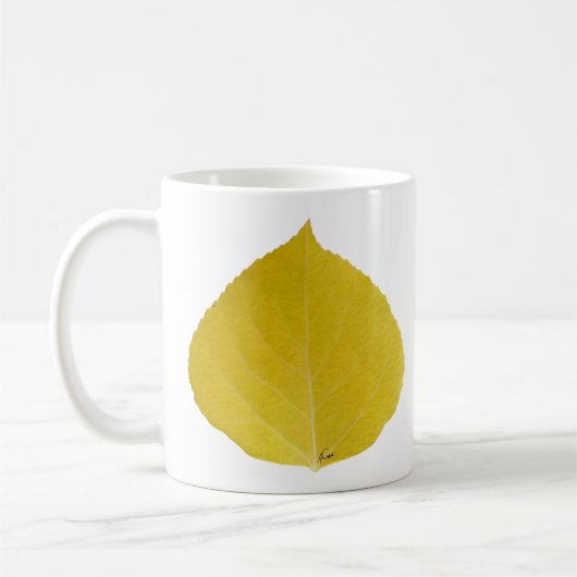 Mug Feuille d'Aspen jaune #5 (Gauche)
