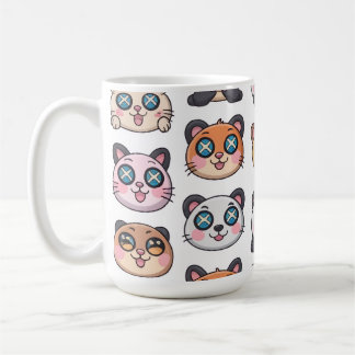 Mug Feuille d'autocollants d'animaux mignons Personnag