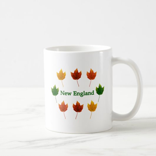 Mug Feuille d'automne de la Nouvelle Angleterre (Droite)